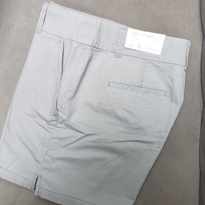 NWT   LOFT  100% Cotton Grey  6" Short  Size 6
